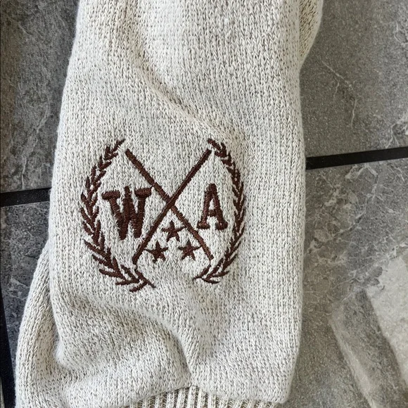 🤍 New York Popular Seattle Crewneck Sweatshirt Size XL Oatmeal Brown Unisex - Picture 4 of 8